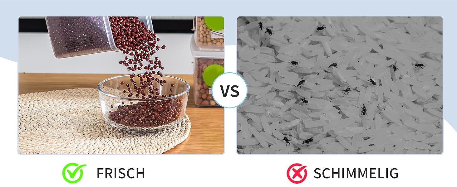 Набір контейнерів для їжі Hibisaws 12 шт. з кришкою, контейнери для заморожування, ланч-бокси, BPA-free, 100% герметичні, прозорі, 6 x 1L & 6 x 0.5L