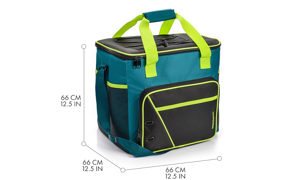 Термосумка 30 л - ідеальна для кемпінгу, пікніка, фестивалю, зберігання їжі та напоїв. Колір: морська хвиля