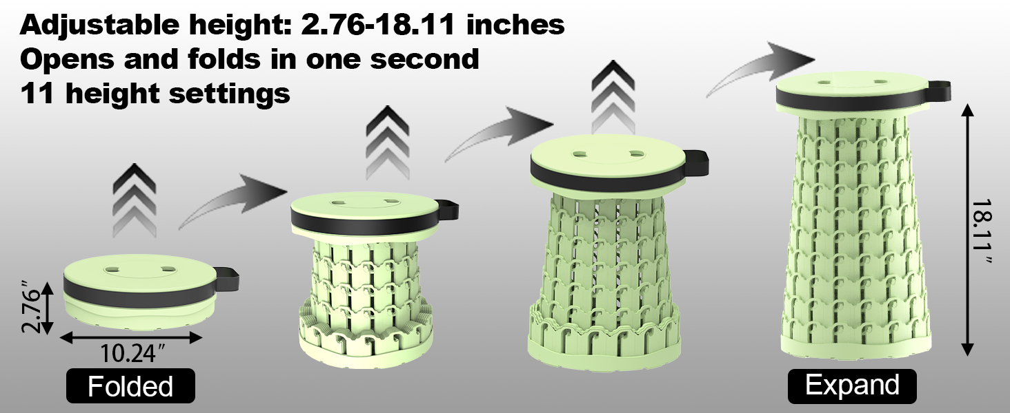 Складний туристичний стільчик-трансформер з карабіном, 280 кг, 26x26x46 см