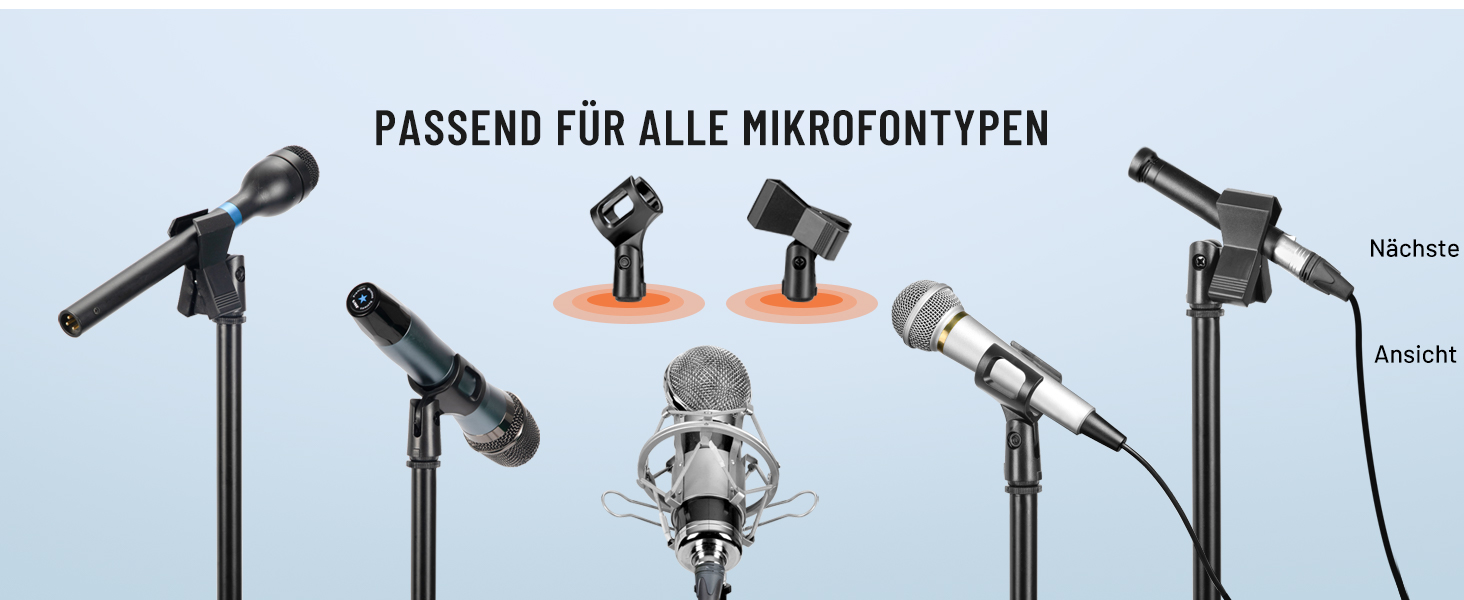 Підставка для мікрофона 2-в-1 з кабелями та сумкою, CY0311 – для вокалу, сцени, конференцій та презентацій