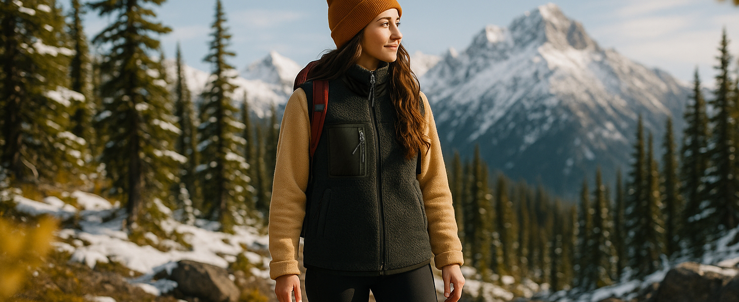 Обогрівальний жилет LABEWVI для жінок та чоловіків з акумулятором 10000mAh, USB, чорний