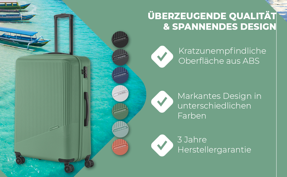 Чохол-валіза Travelite Bali, середній, 65 літрів, зелений, з TSA замком