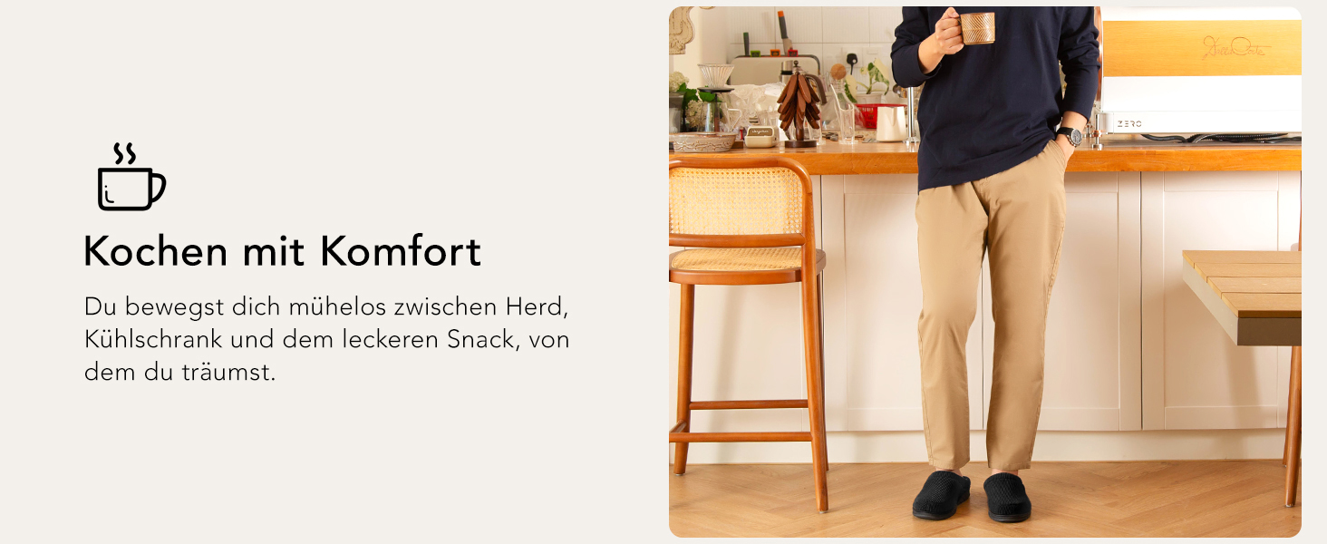 Чоловічі мокасини VeraCosy для дому з піною Memory Foam, зимові тапочки, 44/45 EU, темно-морська блакить