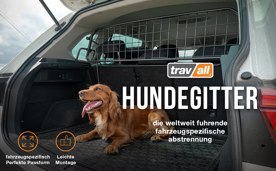 Сітка для собак Travall, сумісна з BMW X1 (2022-тепер), TDG1730 - захист багажника, перегородка для вантажу, сталь з порошковим покриттям