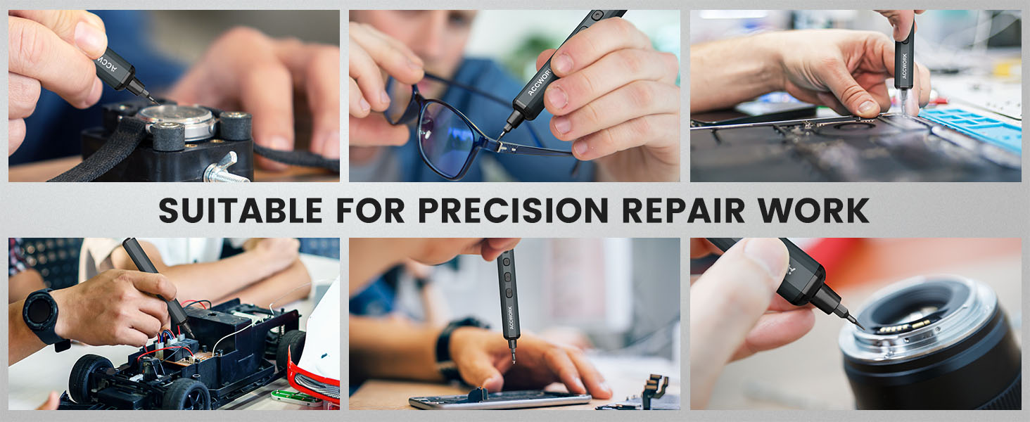 Електрична викрутка 68 в 1 з LED екраном та 64 бітами S2 - для ремонту ноутбуків, окулярів, годинників