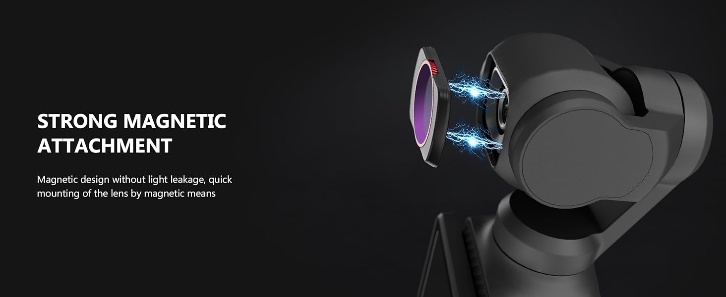 Набір фільтрів STARTRC для DJI Osmo Pocket 3 Creator Combo: CPL, ND 8, ND 16, ND 32, ND 64, ND256 (магнітні, версія з алюмінію)