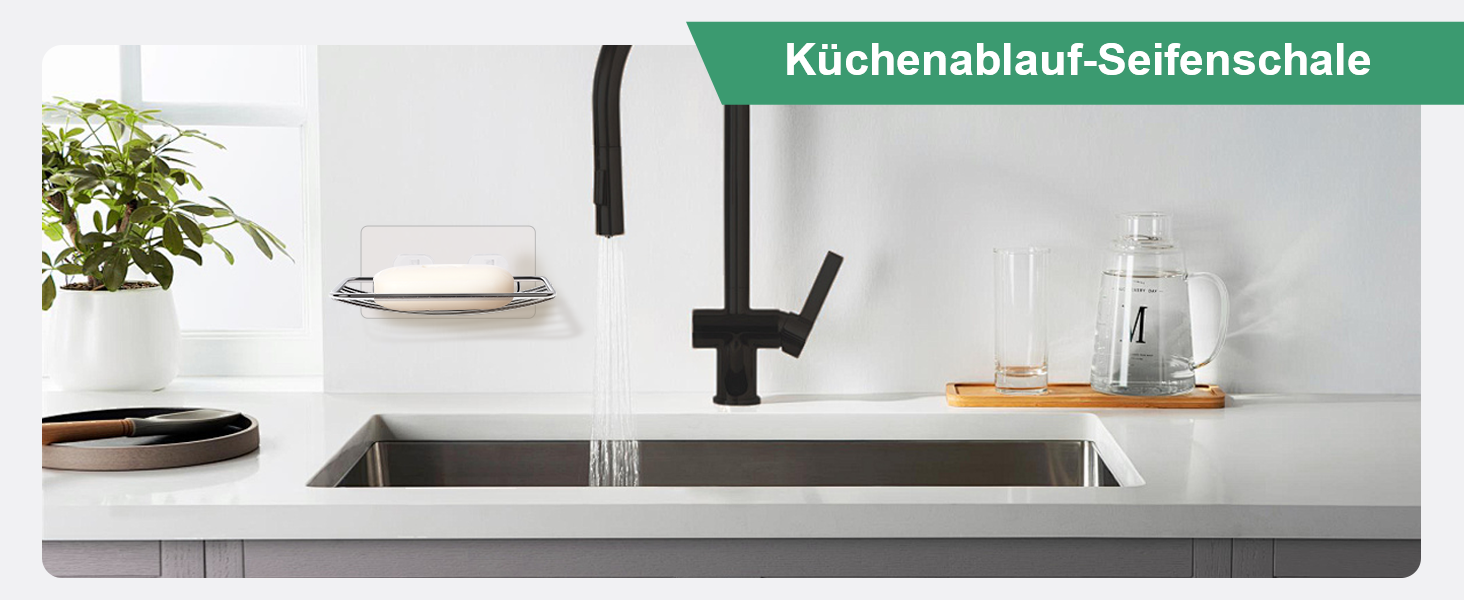 Тримач для мила без свердління Uten, нержавіюча сталь, самоклеючий, з 2 гачками, для ванної, кухні (сріблястий, овальний, 2 шт.)