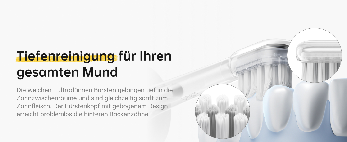 Laifen Wave Spezial Electric Toothbrush - Oscillating & Vibrating Sonic Toothbrush for Adults with App, 2 Brush Heads (Gray)
