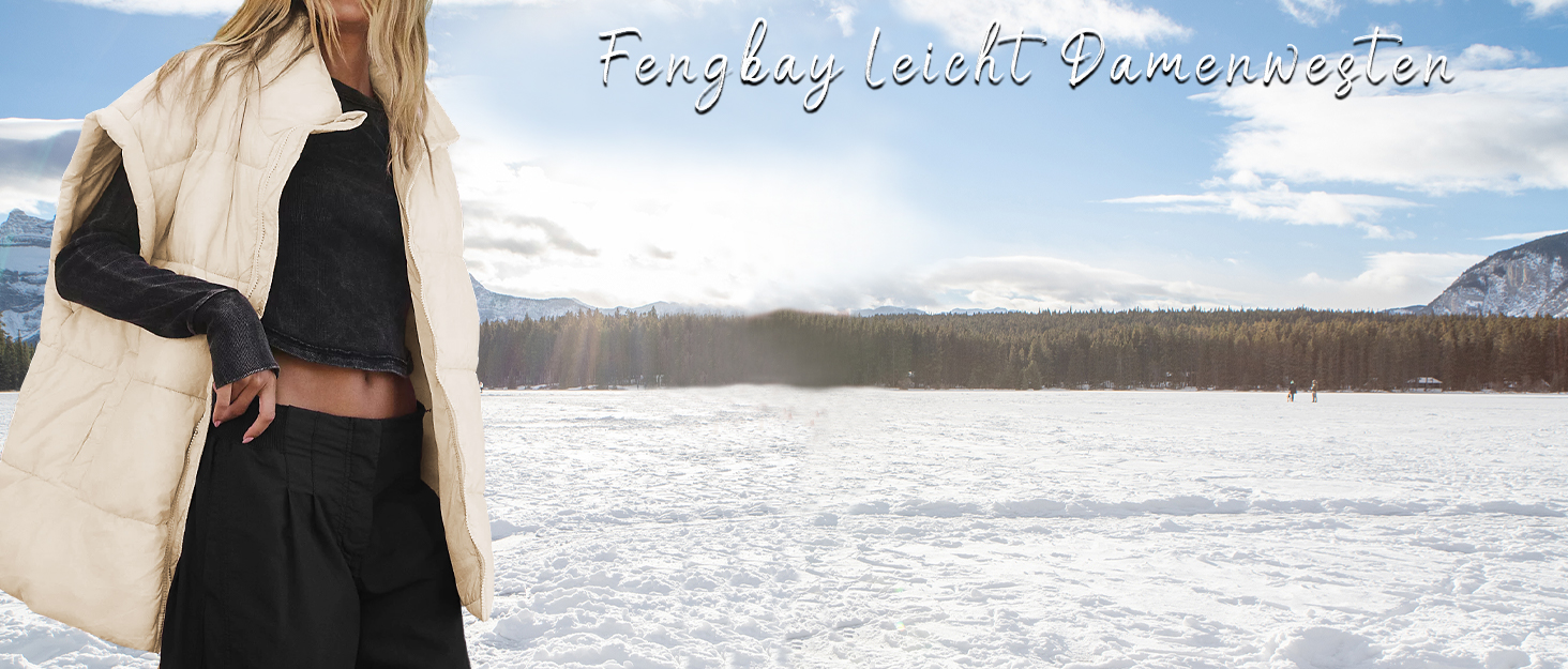 Легка степкова жилетка Fengbay з пухом та стоячим коміром для осені та зими (Чорний, M)