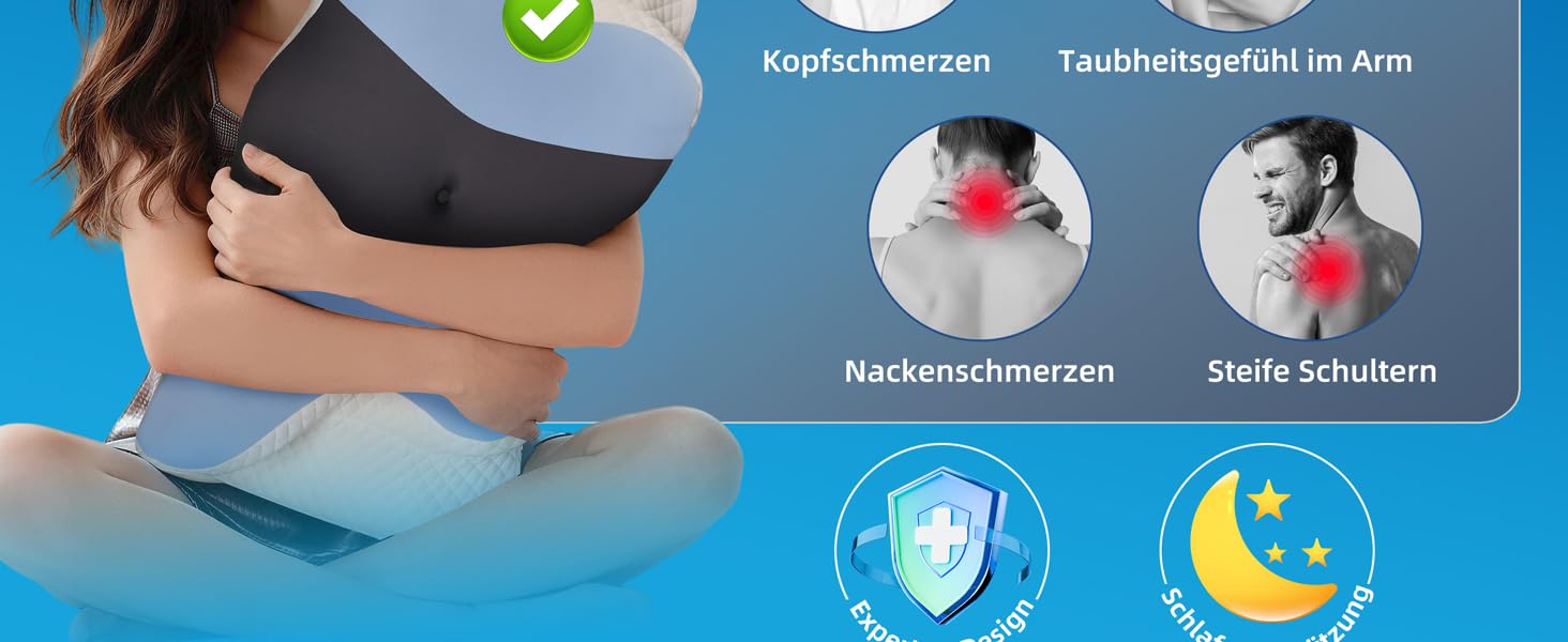 Ортопедична подушка для шиї з Memory Foam