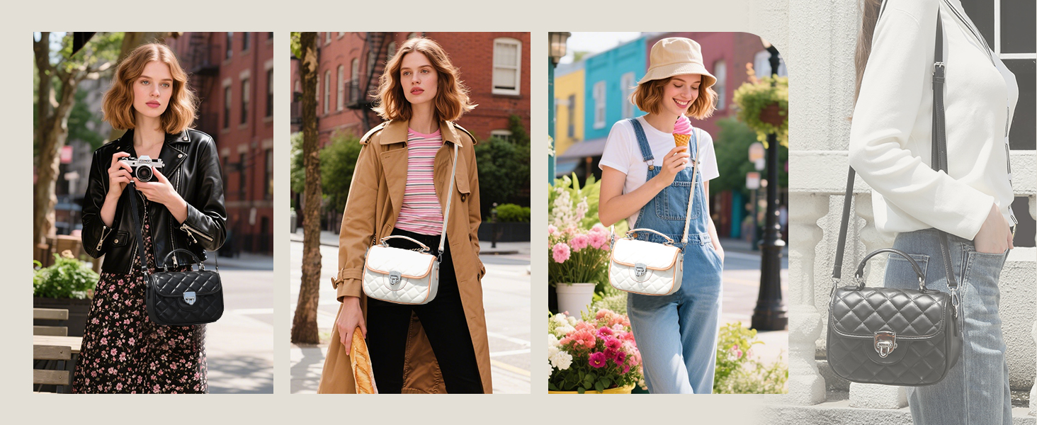 Сумка жіноча Miss Lulu середнього розміру: шкіряна сумка-тоут, крос-боді, вінтажний стиль, чорна (4-1)