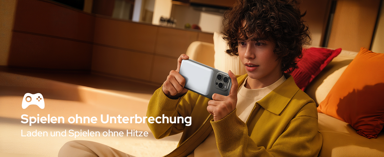 Power Bank MagSafe TRKOY Slim 5000mAh для iPhone: швидка бездротова зарядка, USB-C, портативний акумулятор