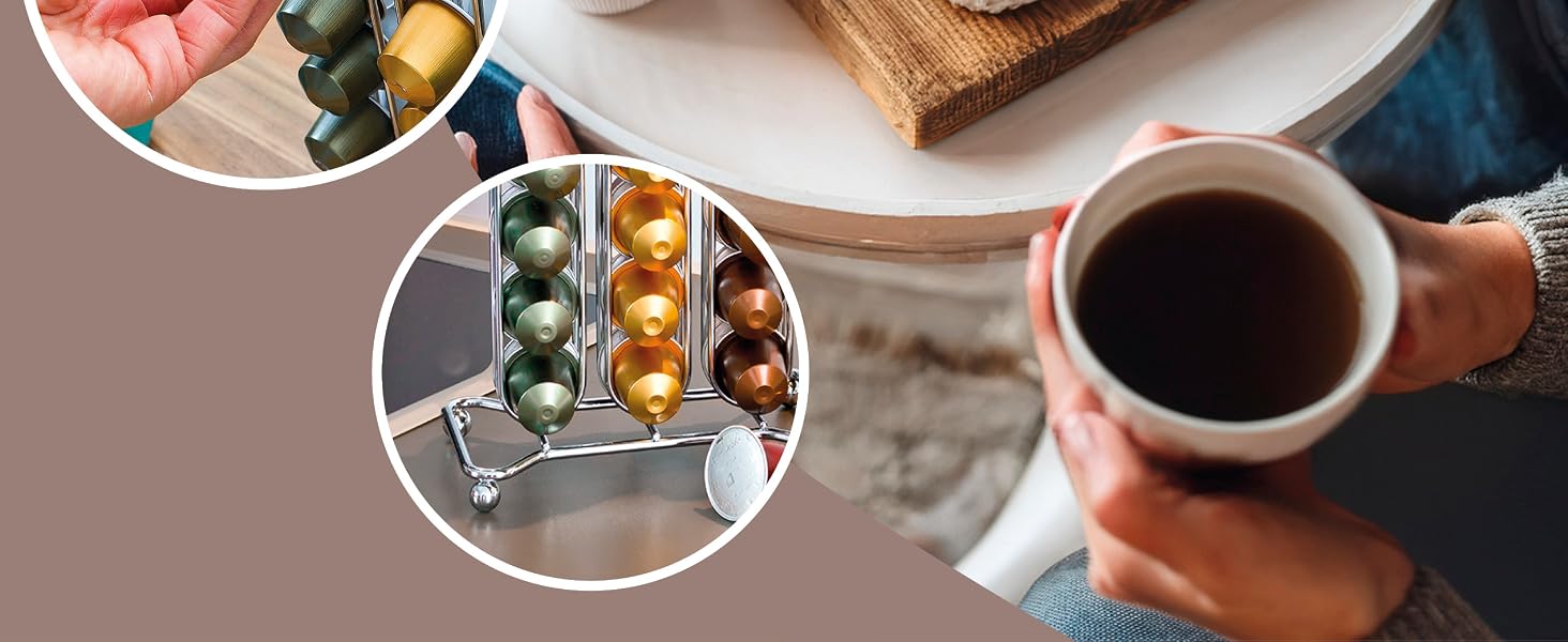Тримач для капсул Nespresso Bremermann, підставка-диспенсер на 30 капсул, чорний