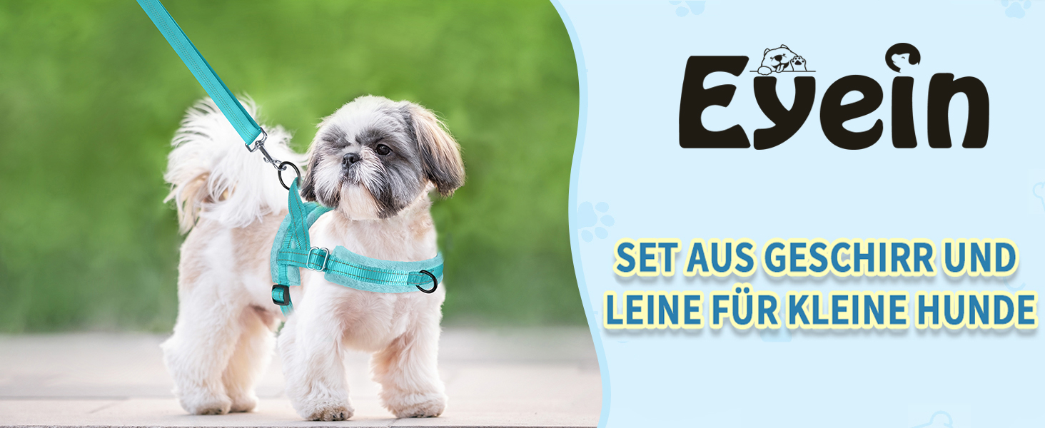 Нашийник для собак середніх та маленьких порід, м'який, не тягне, з 2 кліпсами для повідка, легкий, світловідбиваючий, чорний (S, Темно-синій)