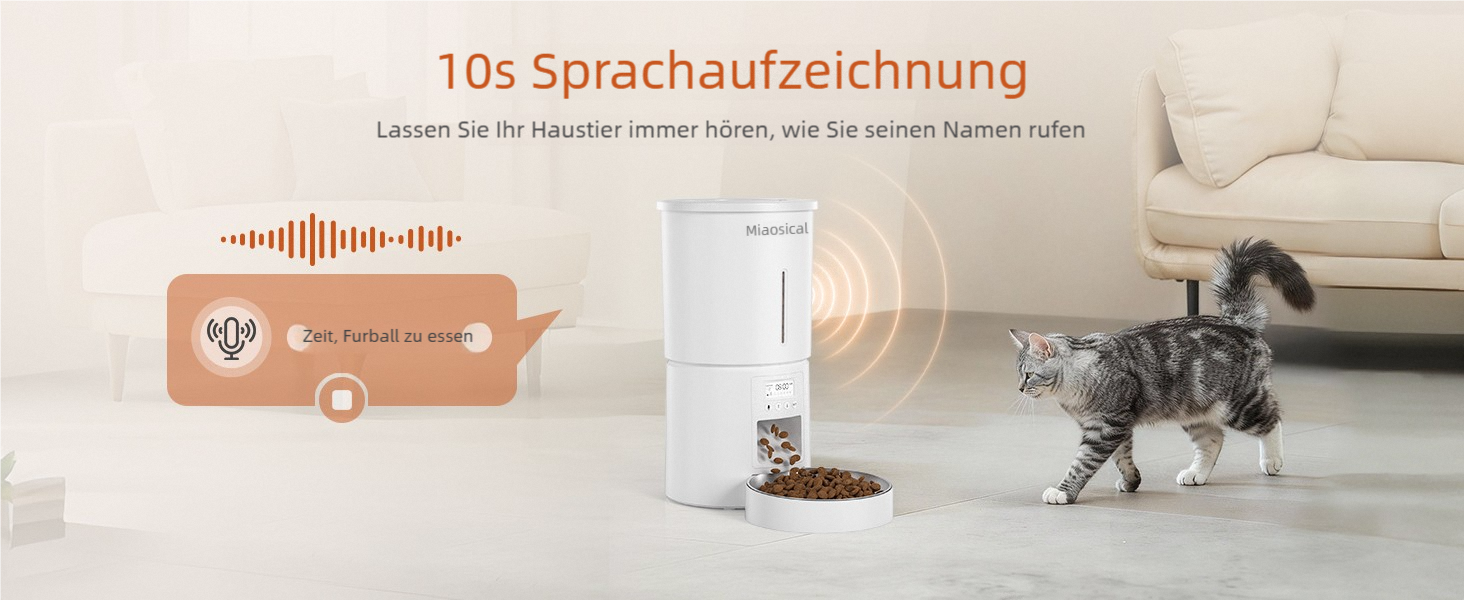 Автомат годування котів 4.2L з програмуванням, з окремою мискою з нержавіючої сталі