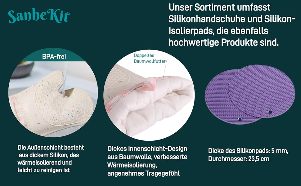 Набір сковорідок SanheKit з нержавіючої сталі, 3 шт. (8, 10, 12 дюймів), професійний, індукційний, для плити та духовки