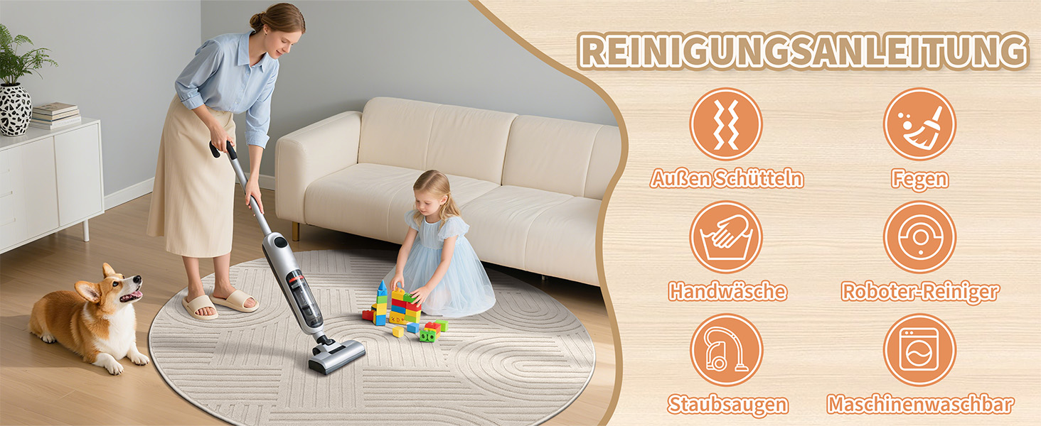 Килим для вітальні 160x230 см, великий пухнастий з коротким ворсом, миючий, сучасний, з 3D ефектом, нековзний, для їдальні, кухні, спальні, бежевий