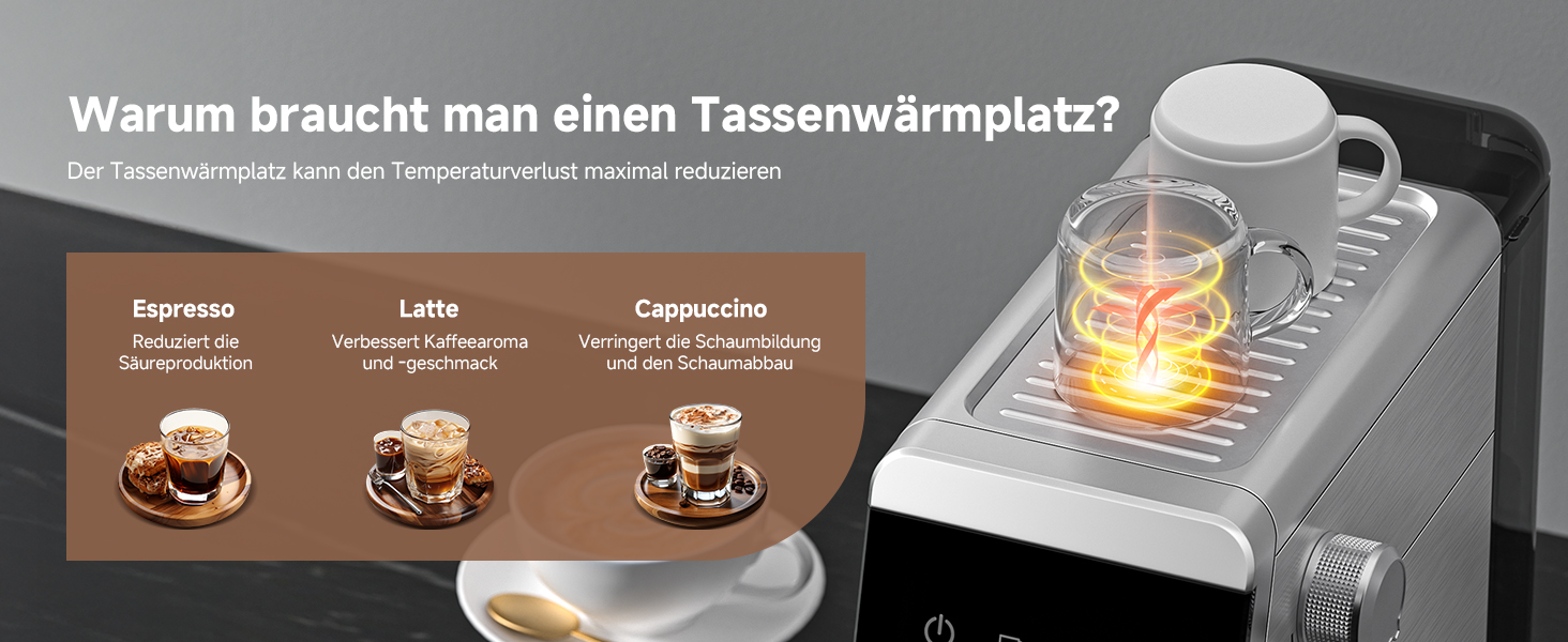 Еспресо-машина AMZCHEF 20 бар з LED-дисплеєм, 2-в-1, знімний бак 1,2 л, компактна кавоварка з нержавіючої сталі 1350 Вт для дому, латте, подарунок