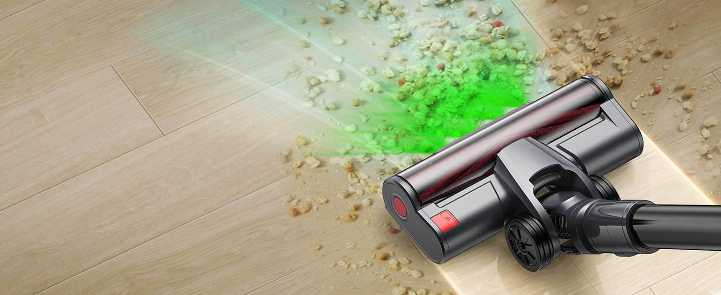 Бездротовий пилосос Linkifly A11: потужний акумуляторний пилосос, 600 Вт, 48 кПа, 60 хв роботи, технологія Anti-Tangle, для твердих підлог, килимів та плитки