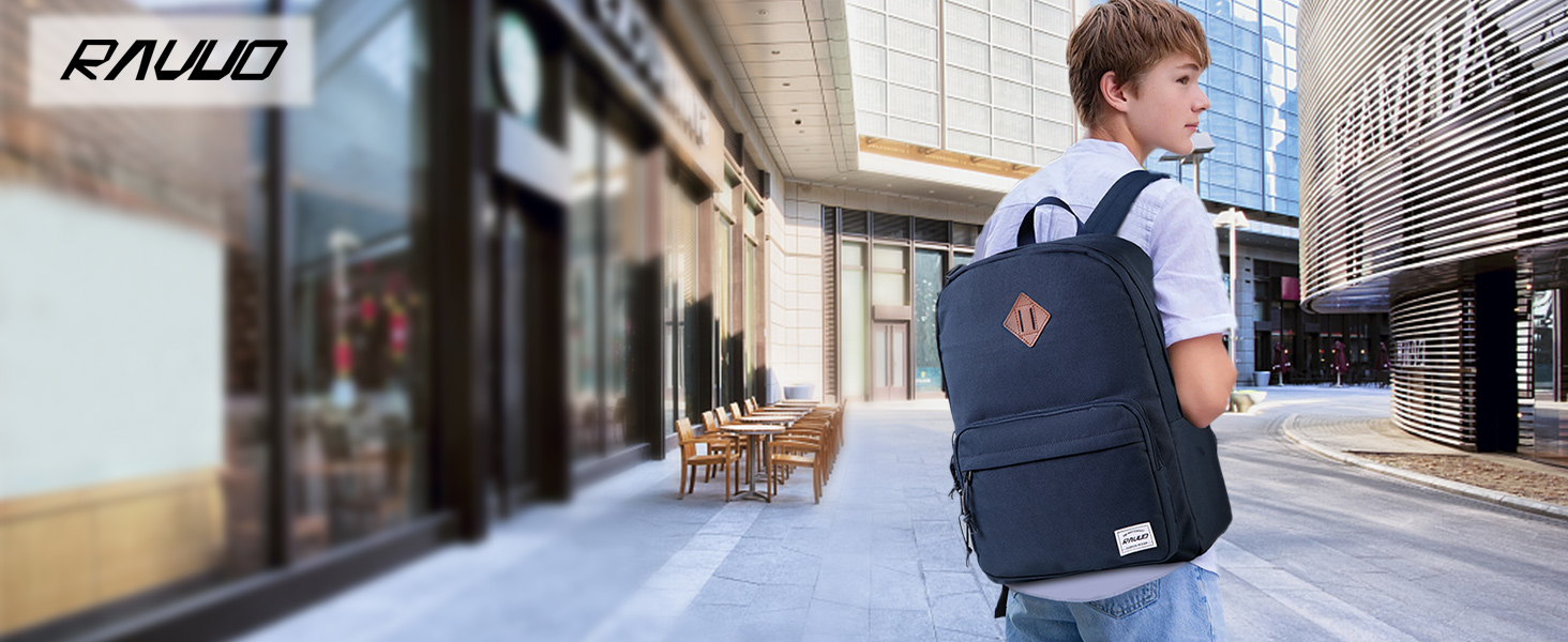 Шкільний рюкзак RAVUO для підлітків, легкий рюкзак для дівчат, денний рюкзак, повсякденна шкільна сумка для університету, школи, подорожей, роботи, бургундський, червоний