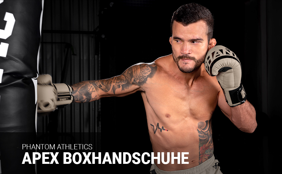 Боксерські рукавички Phantom Apex | MMA, тайський бокс | чоловічі, пісок, 14 Oz