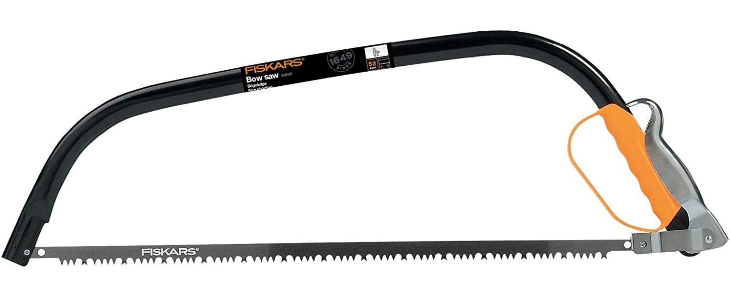 Ручна пила Fiskars Xtract SW73 для свіжої деревини, грубе зубцювання, довжина полотна 16 см, висувна, нержавіюча сталь, чорна/помаранчева, загальна довжина 35 см, модель 1000613