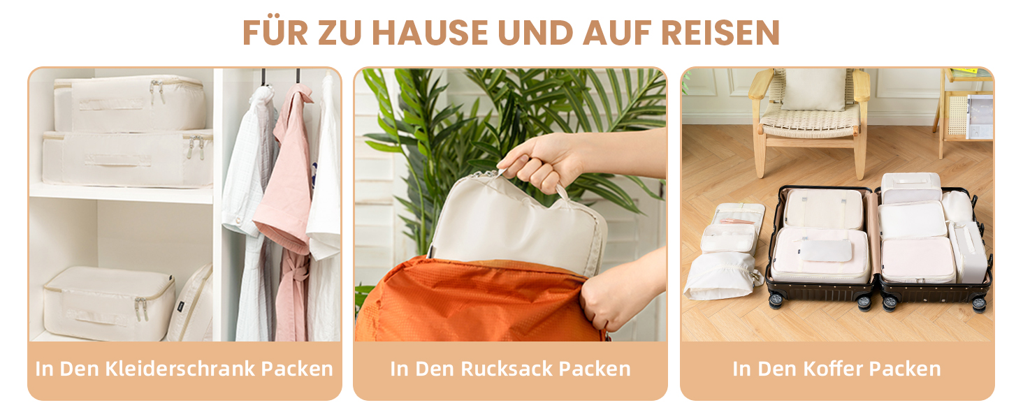 Набір органайзерів для подорожей BAGAIL (10 шт.) різних розмірів – Matcha Green