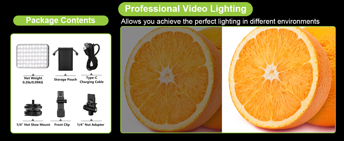 LED світло для селфі: портативна світлодіодна лампа для телефону, планшета, ноутбука з 60 світлодіодами, 7 режимів, регулюванням яскравості та акумулятором 2200mAh