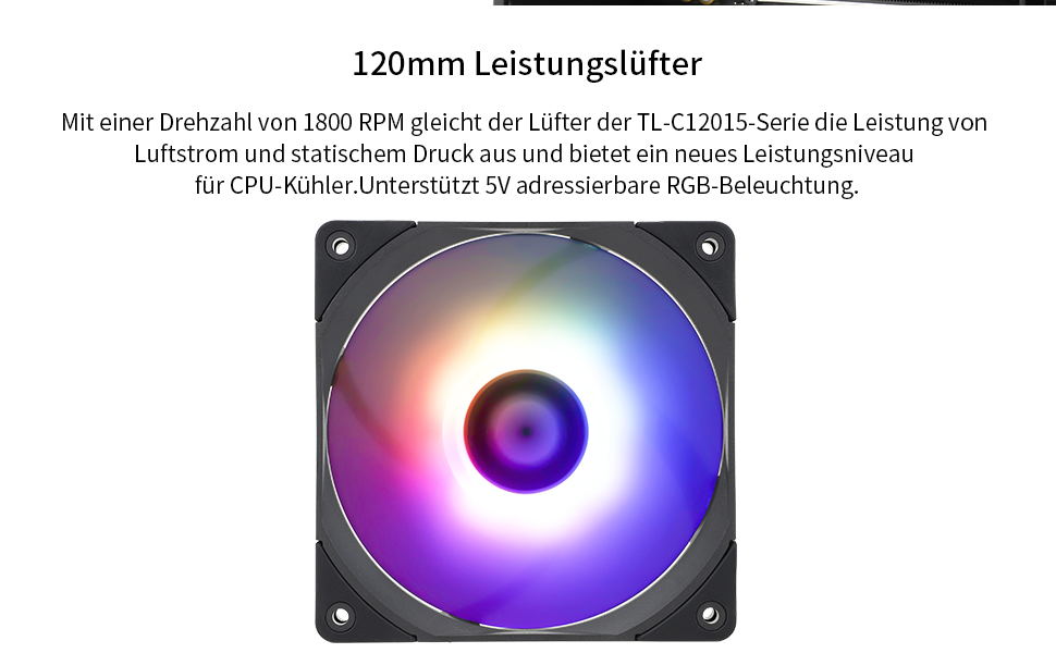 Thermalright AXP120-X67 BLACK ARGB: Кулер для CPU з 6 heatpipes, 120mm вентилятор, підтримка AM4/LGA 1700/115x/20xx