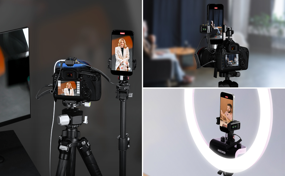 NEEWER CM28 Pro: Бездротове мікрофонний комплект (1RX+2TX) з кейсом для зарядки, 150м радіус дії, 48kHz/24Bit, шумозаглушення, сумісний з iPhone, iPad, Android, DJI, Insta360, PC, Mac