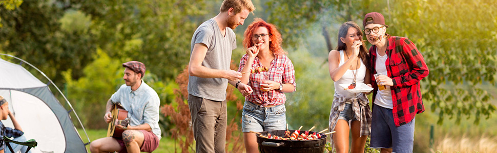 Пікнікова ковдра SOMLAW 200x200 см, водовідштовхувальна, для 4-6 осіб, XXL, з ручкою, ідеальна для кемпінгу та пікніків (блакитна)