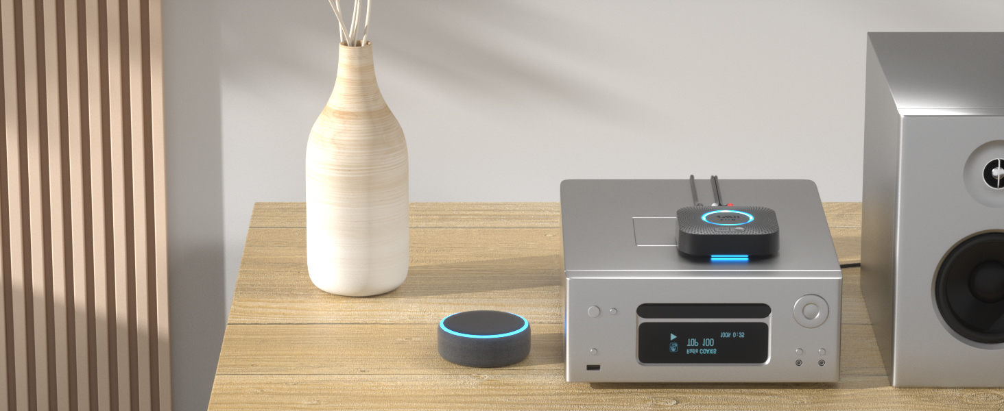 1Mii B06 Plus Bluetooth HiFi Аудіоприймач: Бездротовий адаптер aptX HD aptX-Adaptive Bluetooth 5.3 для стереосистеми, смартфонів та планшетів