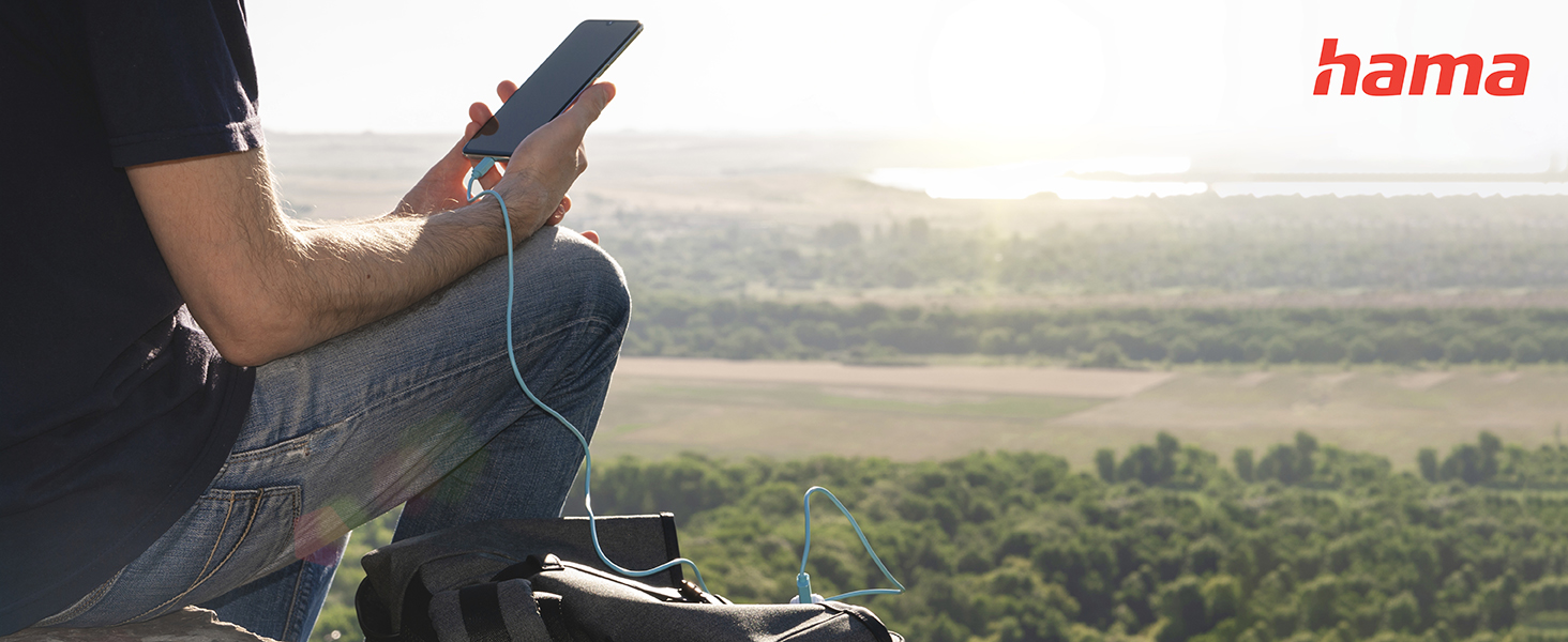 Powerbank Hama Performance 10 10000mAh: компактний акумулятор з USB-C та USB-A для зарядки телефону, планшета, Bluetooth-колонки