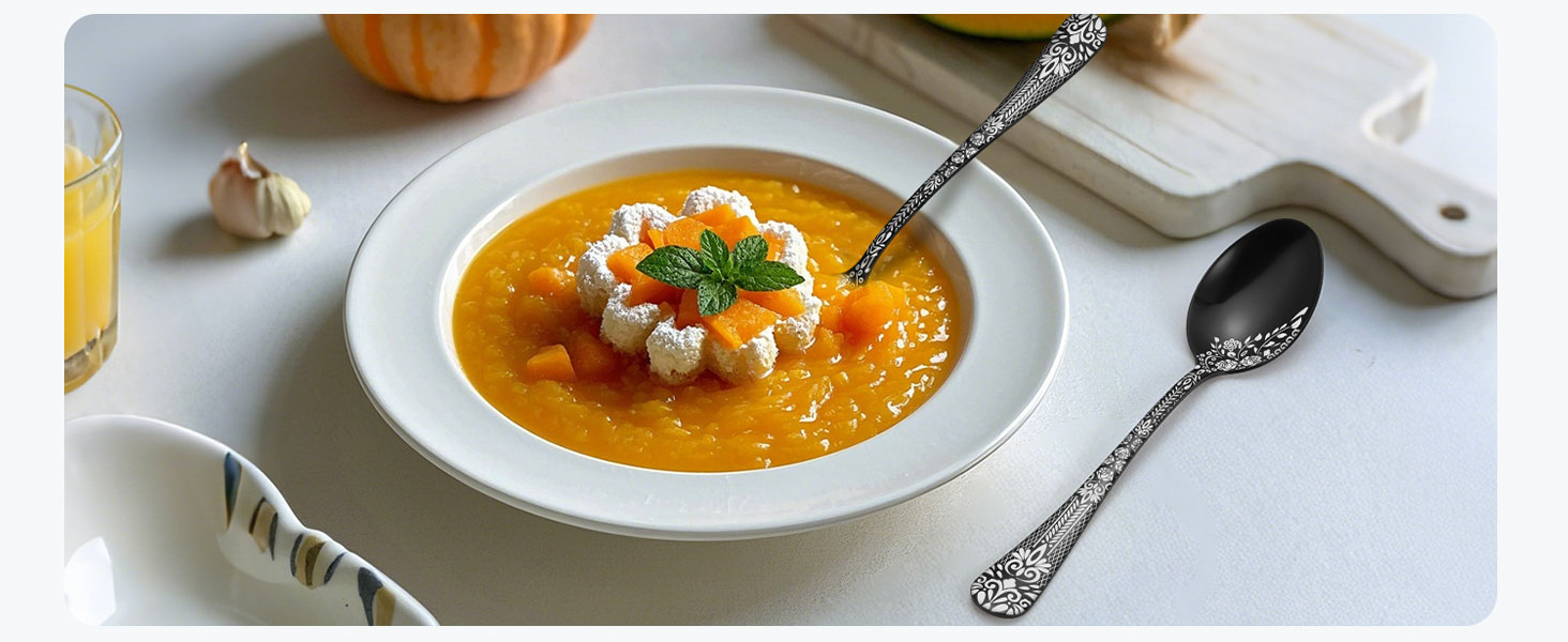 Набір столових приборів HONKKU, 36 предметів, чорний, нержавіюча сталь, з набором ножів для стейка, для 6 осіб