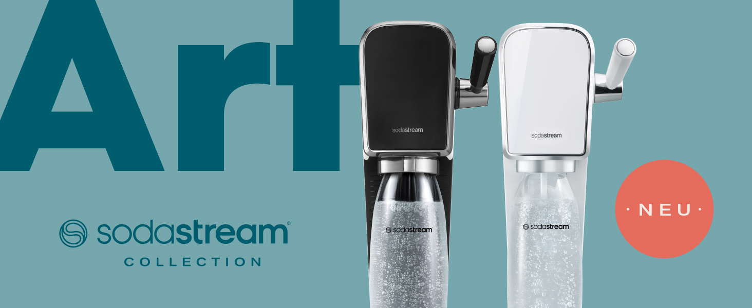 SodaStream газова вода ART з балоном CO2 та 1л пластикової пляшки, придатна для миття в посудомийній машині, білий, 44 см