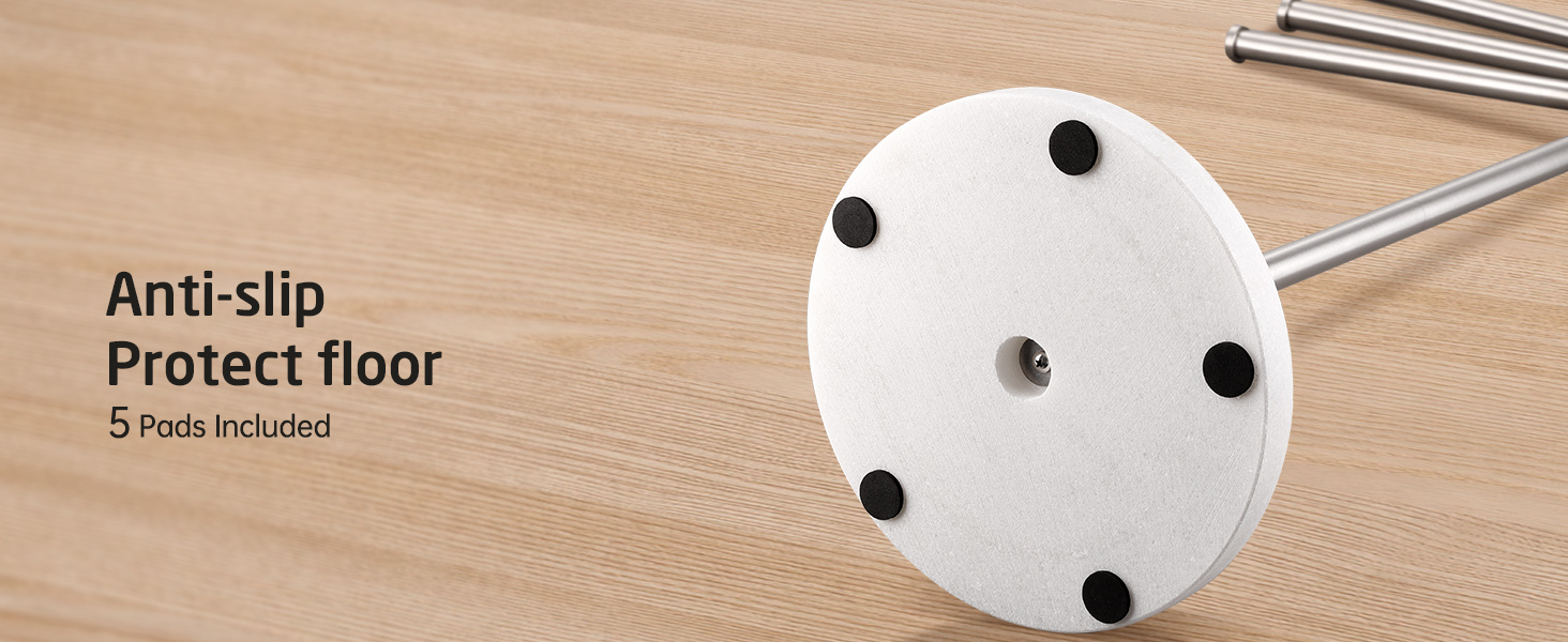 Підставка для рушників KES Gold, настільна, з нержавіючої сталі 18/8, з мармуровою основою, BTH219-BZ, щітканий золотий, 3-х рівнева