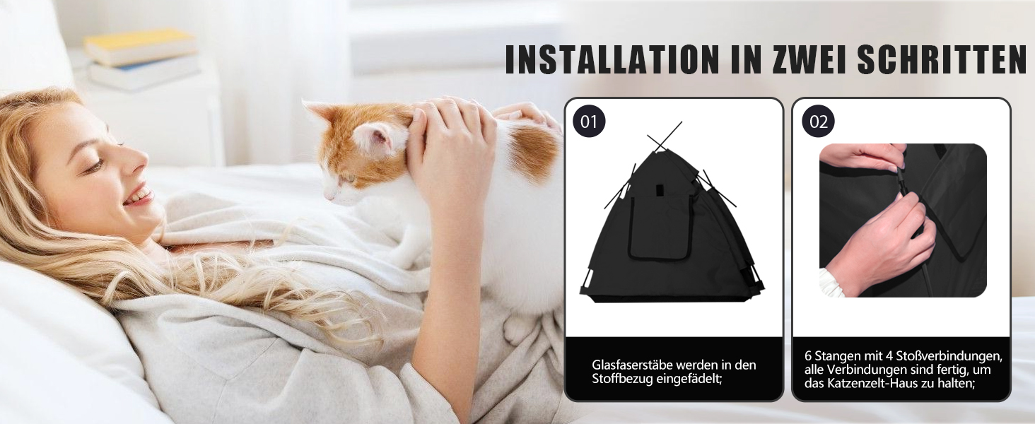 Кіт-будка переносна для дому та вулиці, без дверцят, червона. Ідеально для котів, цуценят та дрібних тварин.