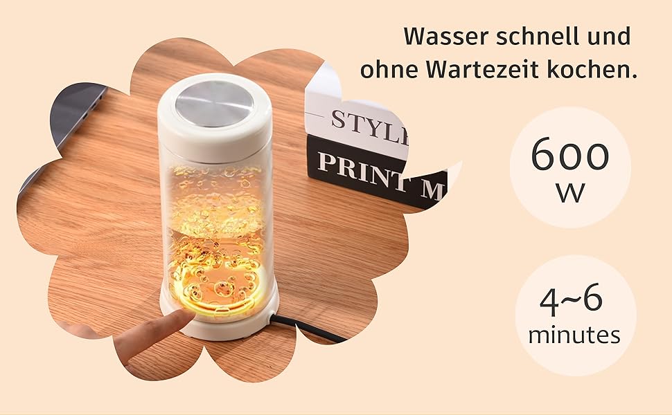 Електричний чайник Schwanenhals 1.0L, ретро-дизайн, нержавіюча сталь, 1000W, автоматичне відключення, захист від перегріву, BPA-free, колір кремовий