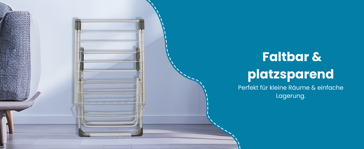 Розкладна сушарка для білизни Allyson, двоярусна, регульована по висоті, складна, вологостійка, з нержавіючої сталі, 20 метрів сушильної поверхні для дому та вулиці