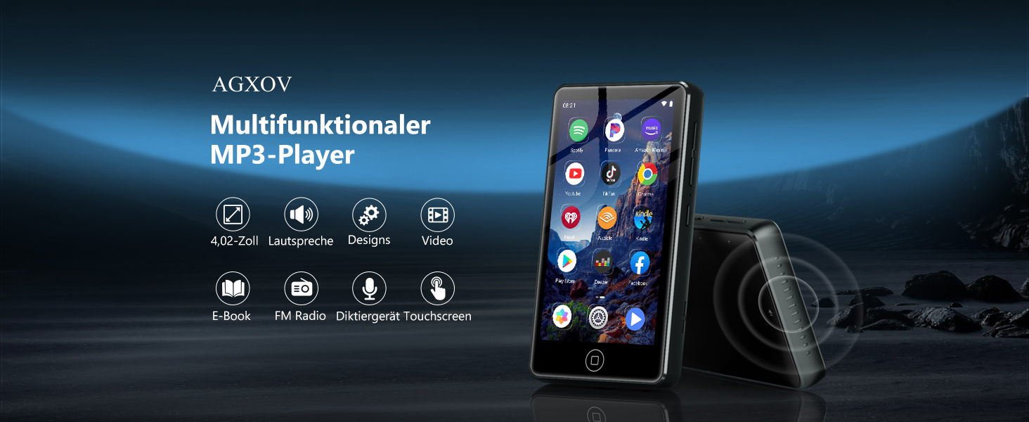 MP3-плеєр з підтримкою Spotify, Bluetooth та Wi-Fi, 4.02
