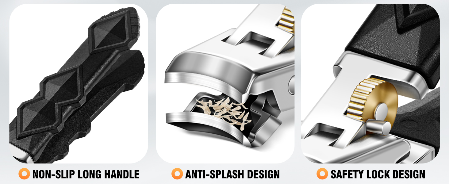 Манікюрний кусачок для товстих нігтів, 4 шт. срібного кольору