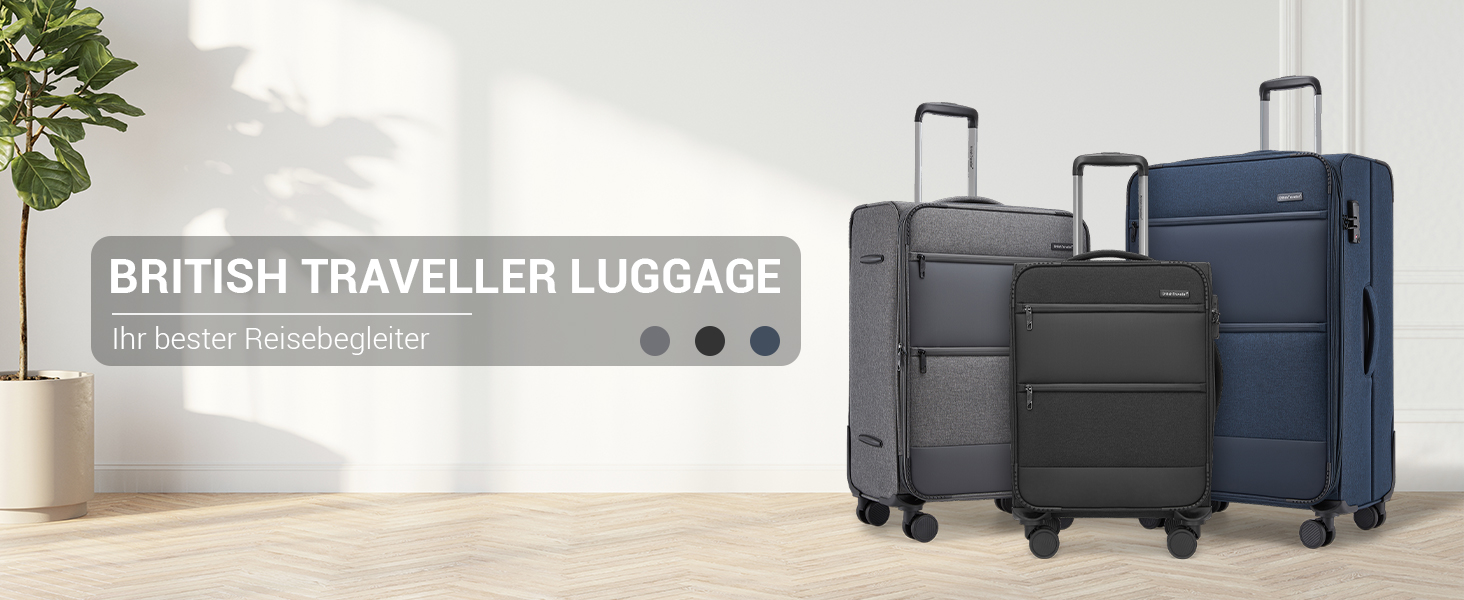 Розширюваний валіза British Traveller, 100 л, сірий, з TSA замком, 79.5x49x32.5 см
