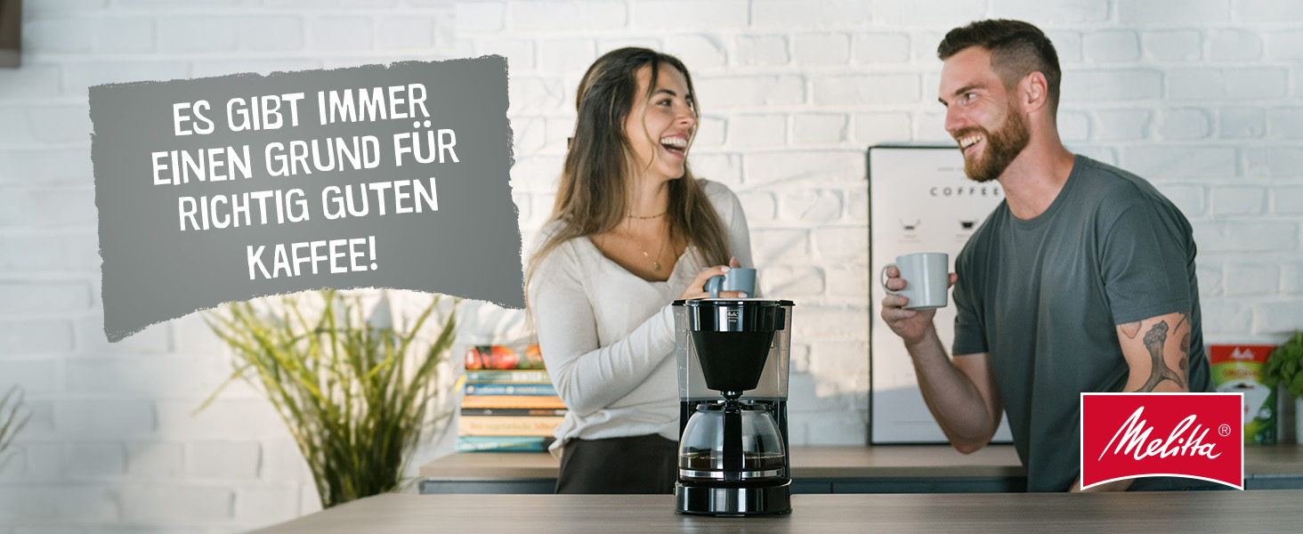 Кавомашина Melitta Easy знімний швенк-фільтр, скляна кавоварка з функцією стоп-краплі, для 10 чашок кави, чорна