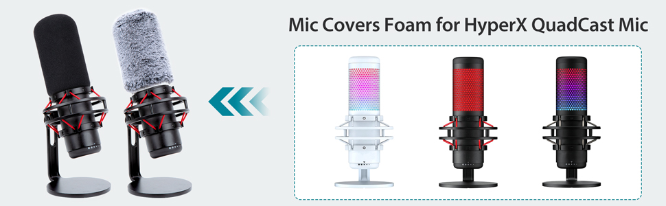 Кріплення для мікрофона YOUSHARES, сумісне з HyperX QuadCast, металева клямка, поп-фільтр, підставка для стрімінгу