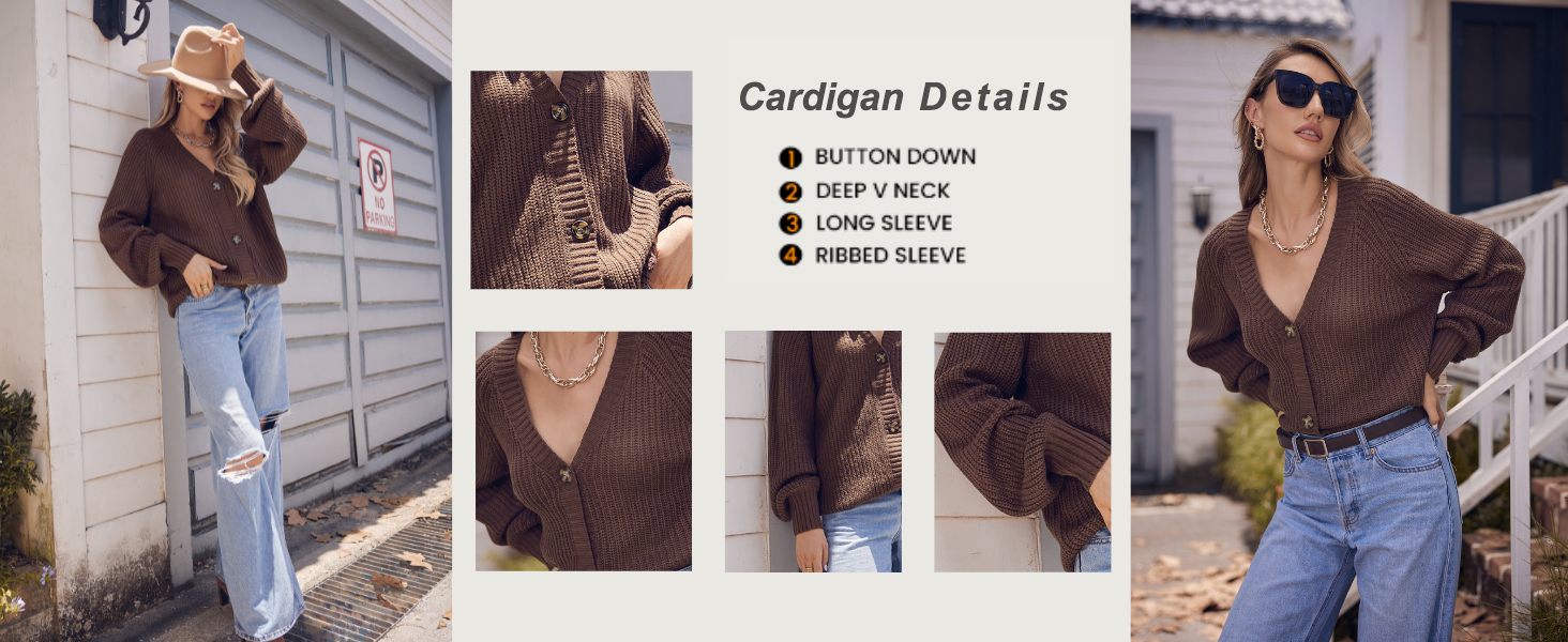 Жакет жіночий короткий в'язаний кардиган Hotouch з V-подібним вирізом та кнопками, відкритий спереду, светр, модний, повсякденний, топ (S, білий)