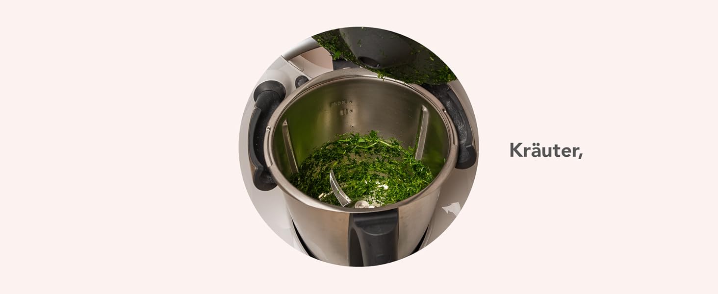 Miximizer® Насадка для подрібнення для Thermomix TM7, TM6, TM5 • Ефективне подрібнення, змішування та нарізка продуктів • Вироблено в Німеччині
