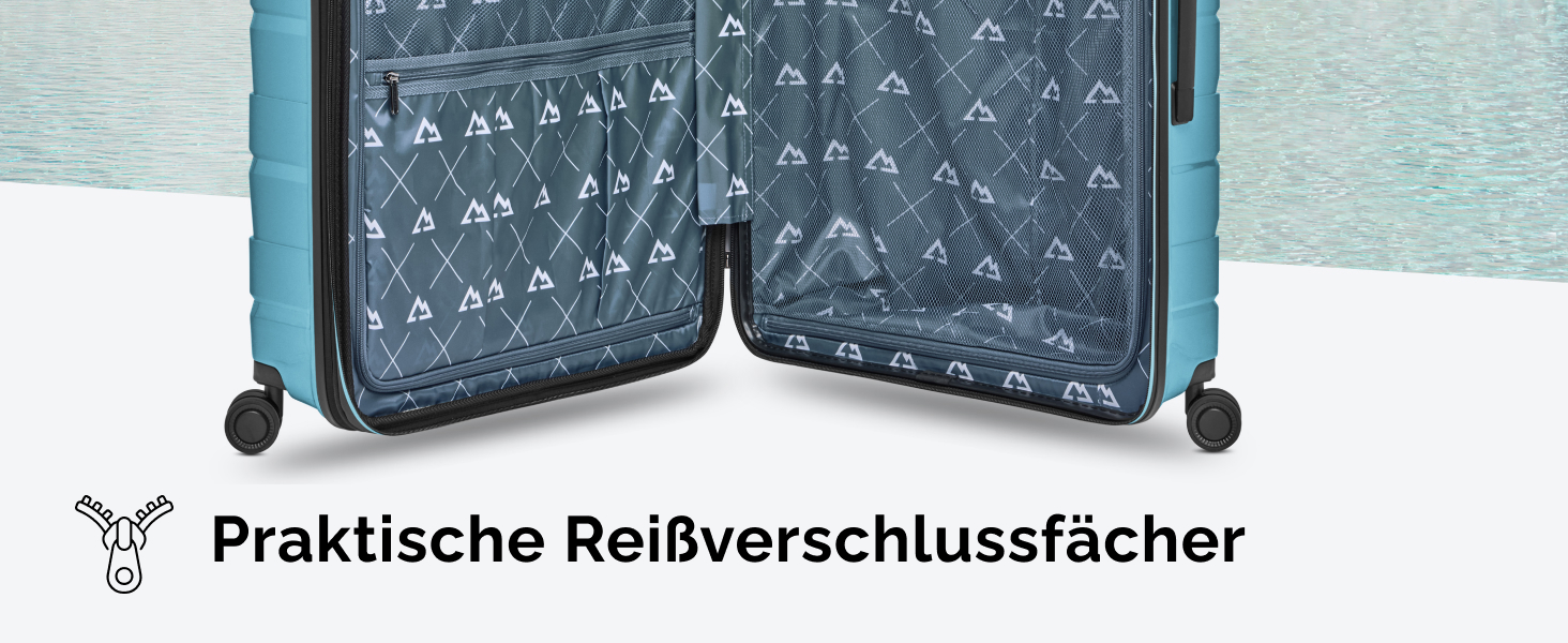 Чемодан середній з жорстким корпусом, розширюваний, 45 x 27 x 66 см, з подвійними колесами та TSA-замком, 3.7 кг, з високоякісного поліпропілену, унісекс, Emerald Green Metallic