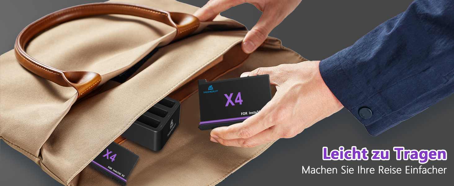 Акумулятор Insta360 X5 2 шт. + LED зарядний пристрій (2850mAh) + Micro SD картридер - комплект для Insta360 X5