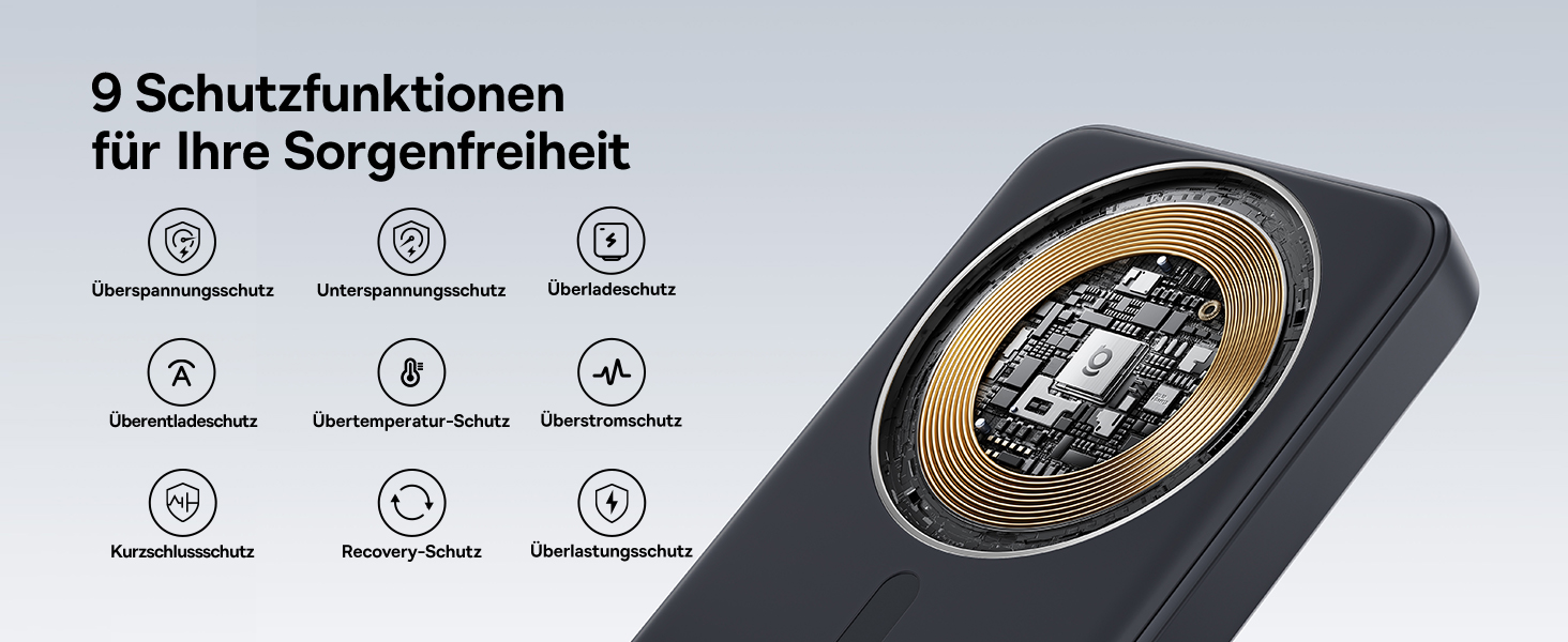 Power Bank Baseus Enerfill MagSafe 10000mAh 22.5W Чорний - Бездротова зарядка MagSafe для iPhone