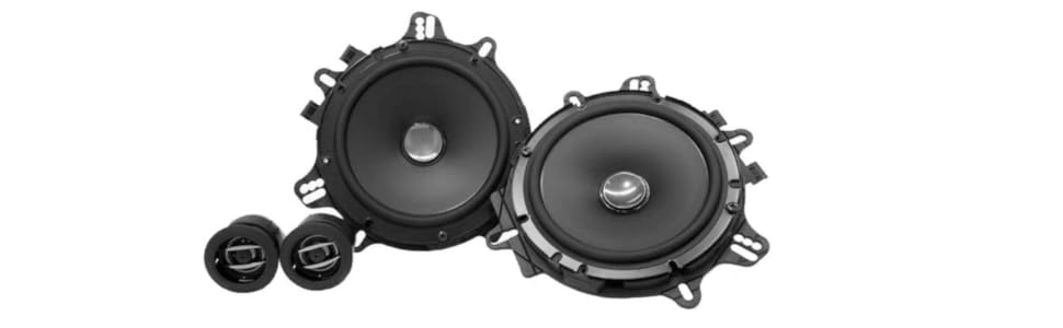 Автомобільна акустика Pioneer TS-A1600C 16,5 см, 2-смугові компонентні динаміки, 350 Вт, потужний звук, високий ККД, монтаж 59 мм, з решіткою